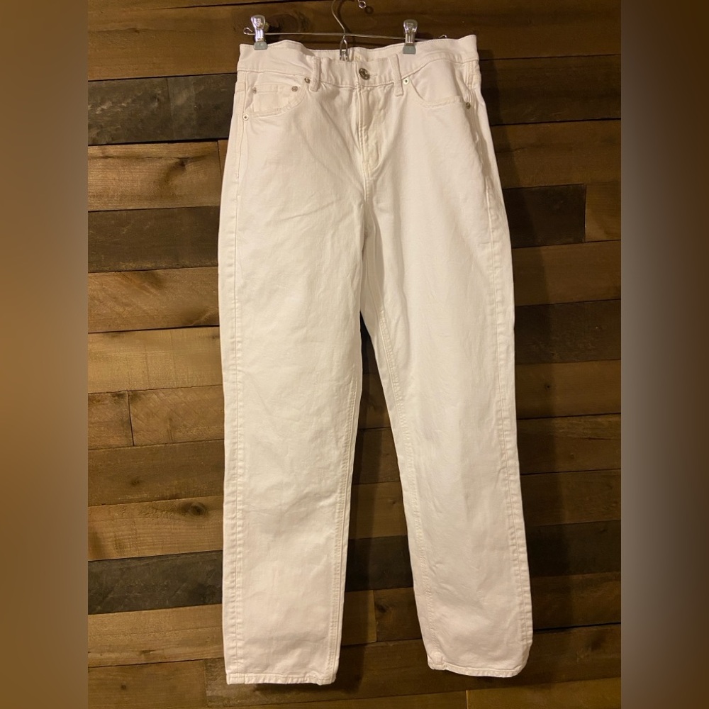 AEOutfitters 90’s Straight White Jeans
